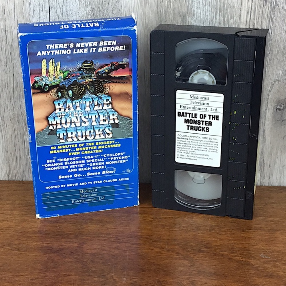 Battle of The Monster Trucks VHS (1985, Used)